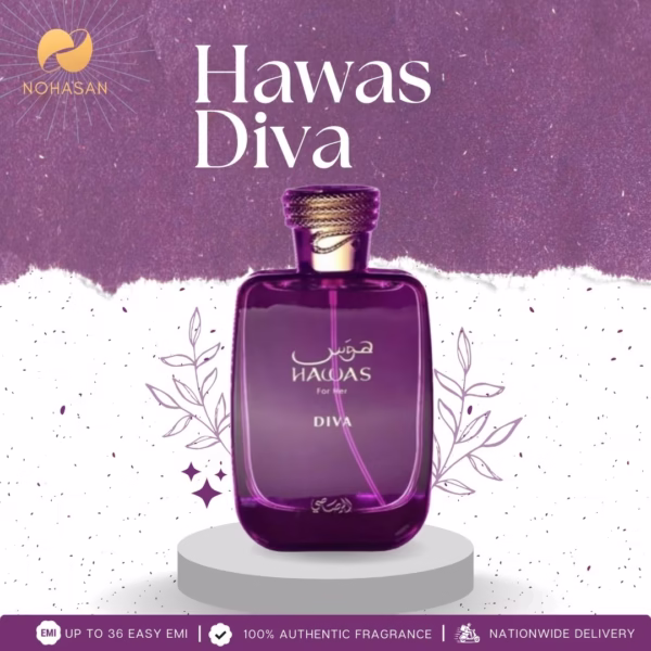 100 ML bottle picture of Rasasi Hawas Diva