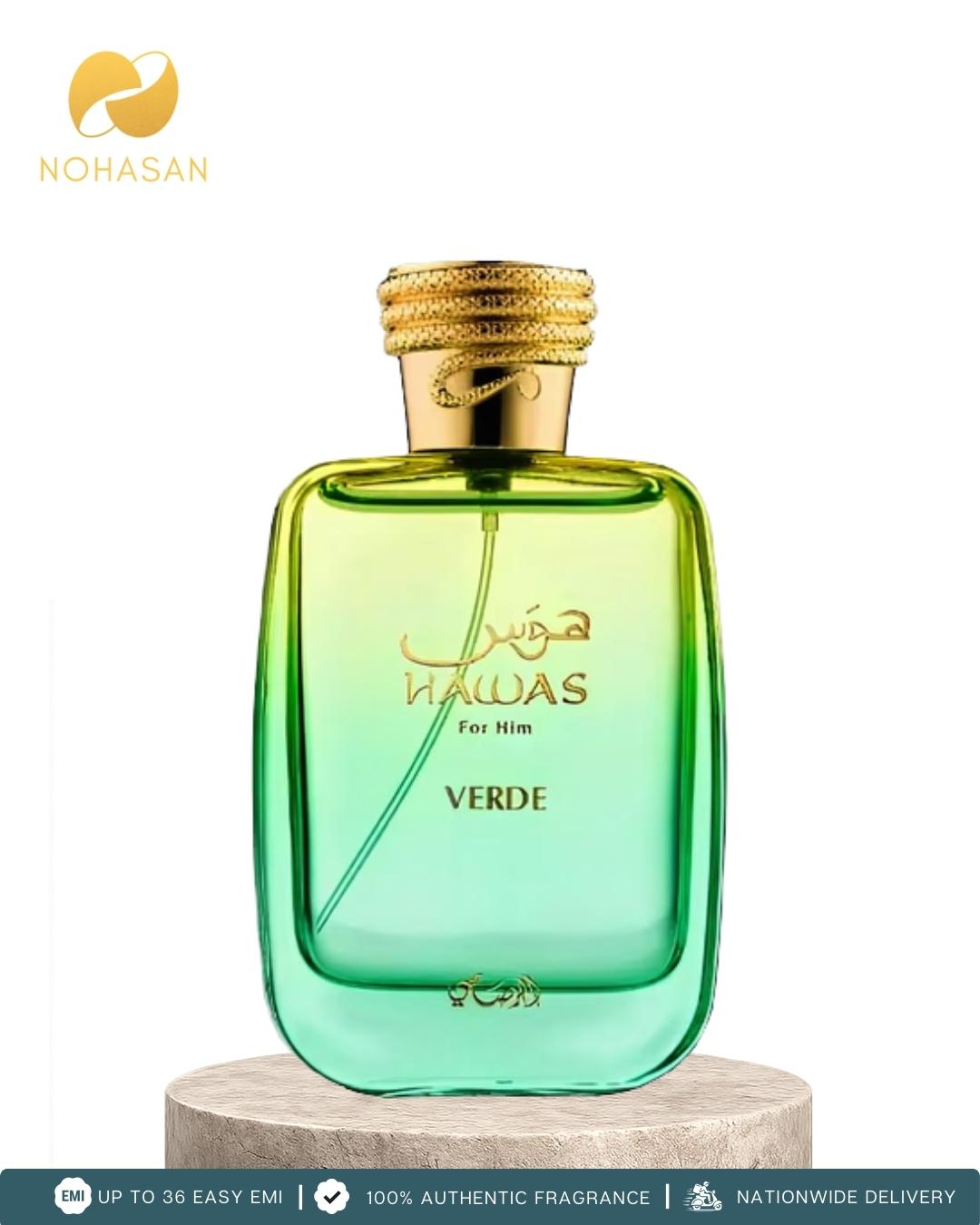 Rasasi Hawas Verde EDP 100ML For Men bottle picture